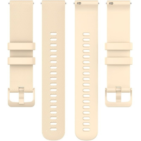 Силиконовый ремешок 18mm до Garmin Vivomove 3S / Vivoactive 4S, Beige