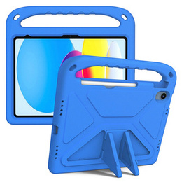 Детский чехол для iPad 11" 2025 A16 (11 gen.) / iPad 10.9" 2022 (10 gen.), с ручкой, синий