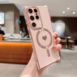 Чехол для Samsung Galaxy S23 Ultra, MagSafe Heart, розовый