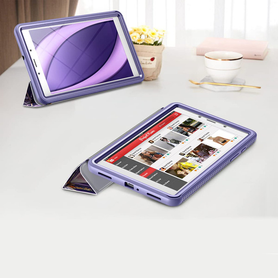 Чехол до Samsung Galaxy Tab A 8.0, Suritch Full Body Basic, фиолетовый