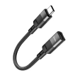 Адептер HOCO - USB-C TYPE-C на Lightning, Black