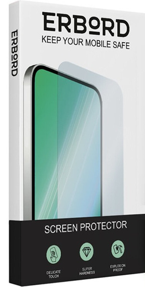 2x закаленное защитное стекло для iPhone 15 Plus, ERBORD Anti-Spy