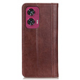 Флип-кейс для Motorola Edge 50 Fusion 5G, Split Leather, коричневый