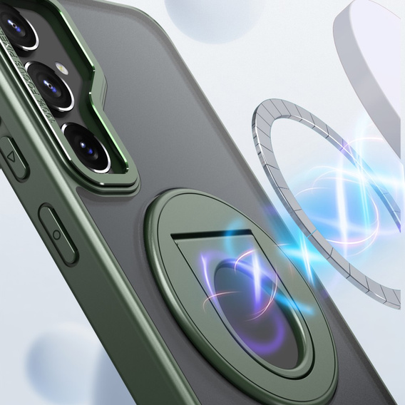Чохол для Samsung Galaxy S23 FE, Military Magnet, для MagSafe, зелений