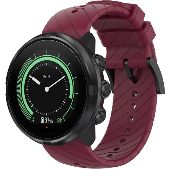 Силиконовый ремешок для Suunto 9 24 mm - Wine Red