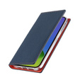 Откидной чехол для iPhone 14 Pro, Litchi Skin Grain, темно-синий