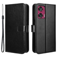 Откидной чехол для Motorola Edge 50 Fusion 5G, Crazy Horse Wallet, чёрный