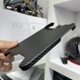Чехол для iPhone 15 Pro Max, Carbon Fiber, матовый чёрный