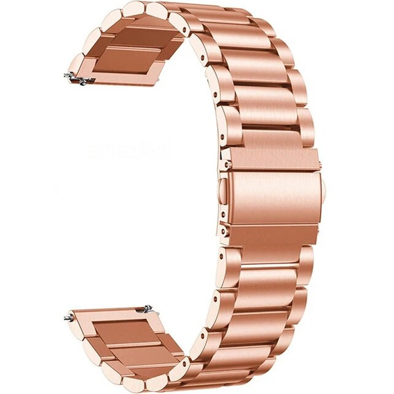 Металический браслет с чехлом для часов Samsung Galaxy Watch 5 40mm, Rose Gold