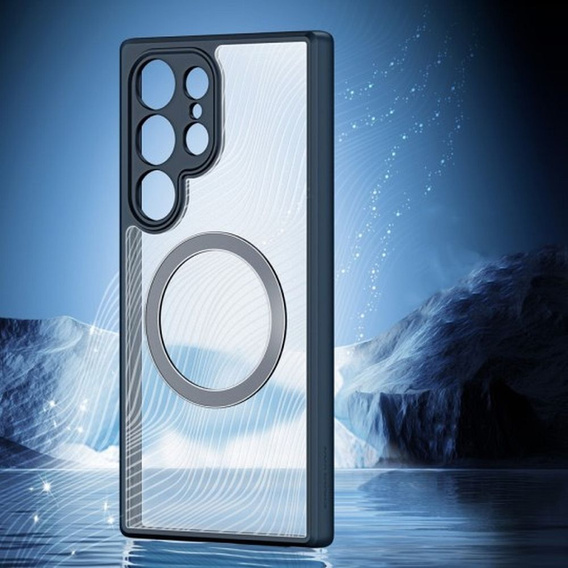Чехол DuxDucis для Samsung Galaxy S24 Ultra, Aimo Case, для MagSafe, прозрачный / черный