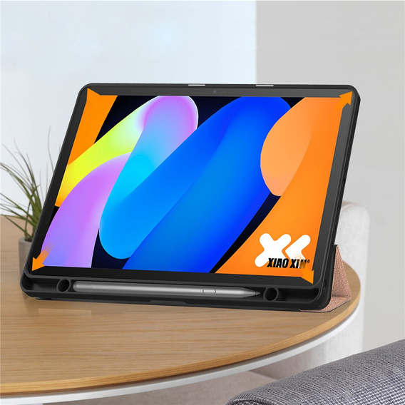 Чехол для Lenovo Idea Tab 11" 2025 TB336FU TB336ZU, подставка, Smartcase с держателем стилуса, розовое золото