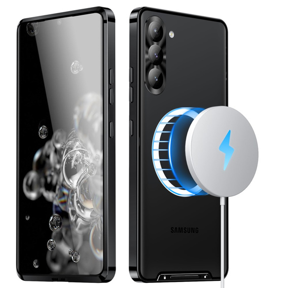 Захисний чохол для камери Samsung Galaxy S23 Plus, CamShield MagSafe, прозорий / чорний
