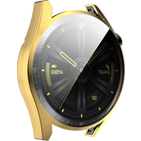 Чехол 2в1 с защитой экрана для часов Huawei Watch GT 3 46mm, Gold