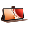 Откидной чехол для Oppo Reno 12FS / 12F, Card Slot, коричневый