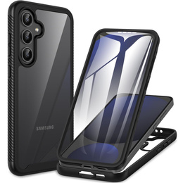 Чoхол Shockproof до Samsung Galaxy S24 FE, із захисним екраном, чорний