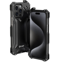 Чехол R-JUST для iPhone 15 Pro, Hollow Armour, чёрный