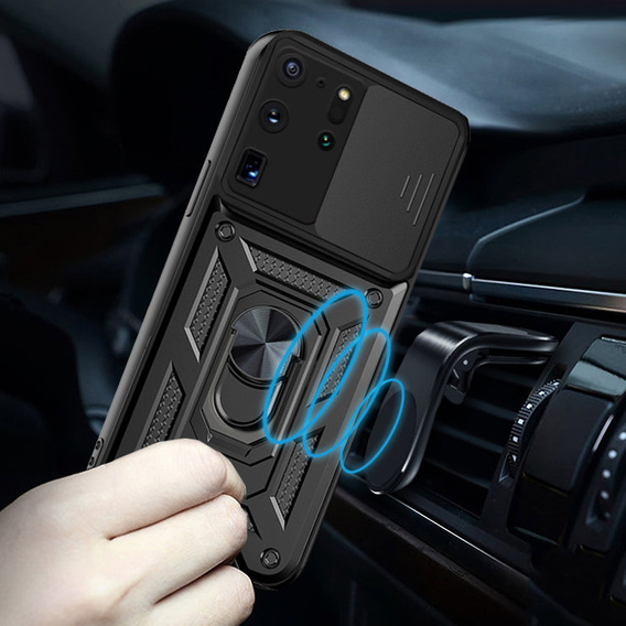 Чехол NOX Camera Slide Samsung Galaxy S20 Ultra, CamShield Slide, чёрный