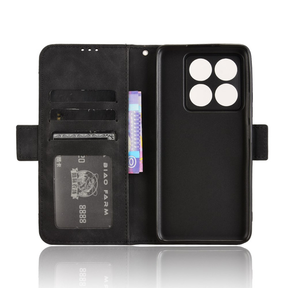 Футляр з клапаном для Xiaomi 14T Pro, Card Slot, чорний