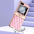 Чохол для Samsung Galaxy Z Flip5 5G, Electro Stitching, рожевий