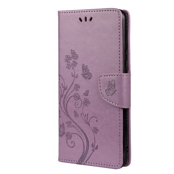 Чохол-книжка для Xiaomi Redmi Note 10 / 10S, Butterfly, світло-фіолетовий