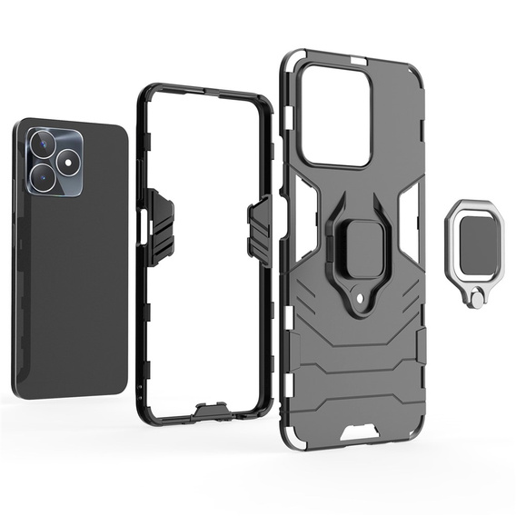 Чoхол до Realme C51, Kickstand Ring, чорний