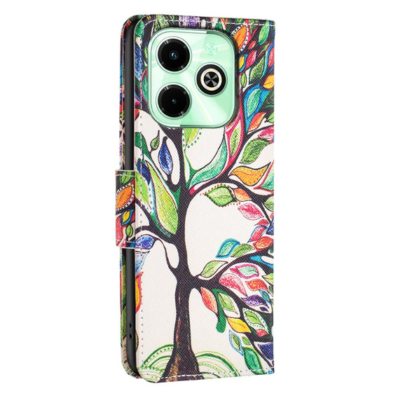 Откидной чехол для Infinix Hot 40i, Wallet, Tree of Life