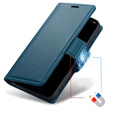 Чохол для Motorola Edge 60 / 60 Fusion, ERBORD Glossy Litchi, гаманець з клапаном, м'яти