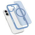 Матовый чехол для iPhone 17, для MagSafe, полупрозрачный синий