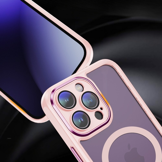 Чехол для iPhone 15 Pro, ERBORD Impact Guard, MagSafe, розовый