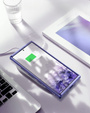 Чoхол до Samsung Galaxy S22 Ultra, Suritch Full Body Marble, фіолетовий