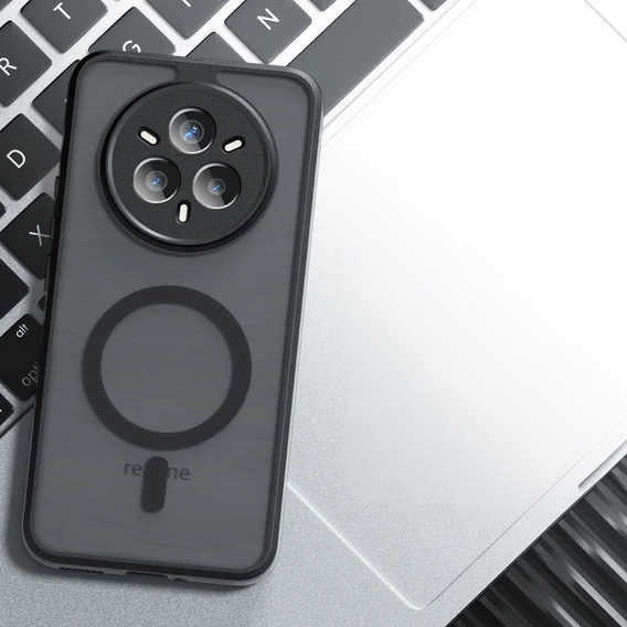 Чохол для Realme 14 Pro+ 5G, для MagSafe, ERBORD Matt Case, чорний
