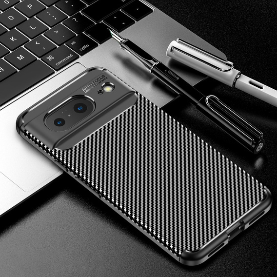 Чехол до Google Pixel 8, Carbon Gel, чёрный