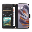 Чохол-сумка для Motorola Edge 50 Neo / Motorola ThinkPhone 25, Rhombus Crossbody Leather, чорний