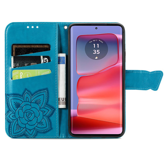 Чохол-книжка для Motorola Edge 50 Ultra, Butterfly, м'яти