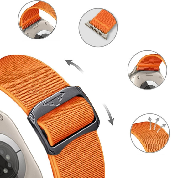 Нейлоновий ремінець для Apple Watch 1/2/3/4/5/6/7/8/9/SE/Ultra/Ultra 2 42/44/45/49 мм