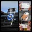 Чохол для Samsung Galaxy S25, Electro MagSafe, сріблястий + Скло на екран