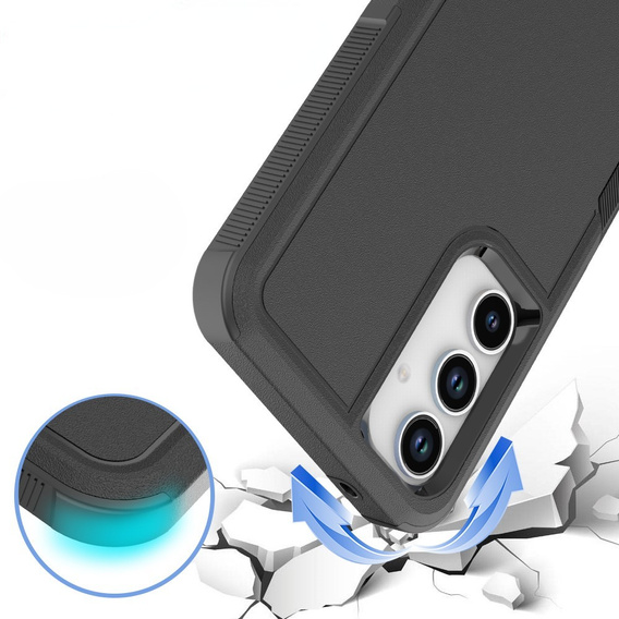 Бронированный чехол для Samsung Galaxy A56 5G, Dual Shockproof, чёрный