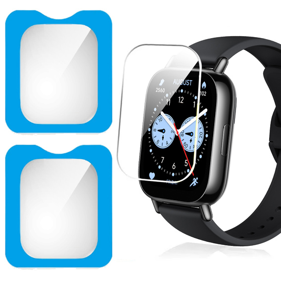 2x Загартоване скло з монтажною рамкою ERBORD для Xiaomi Redmi Watch 5 Lite