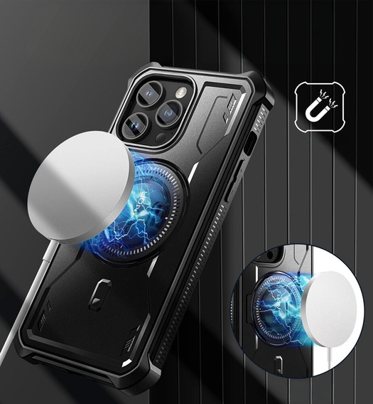 Броньований чохол для iPhone 14 Pro Max, Dexnor Full Body for MagSafe, чорний