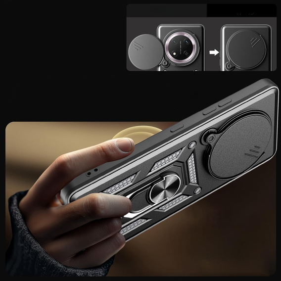 Чехол NOX Camera Slide Honor Magic 7 Lite, CamShield Slide, чёрный