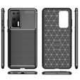 Чехол до Huawei P40, Carbon Gel, чёрный