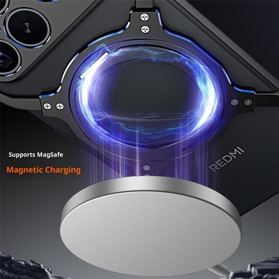 Чохол Metal Bumper з магнітом і підставкою для Xiaomi Poco F8 Ultra