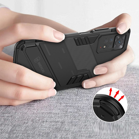 Чохол для Xiaomi Redmi Note 11 Pro 4G / 5G, Military kickstand, м'яти
