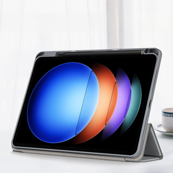 Чехол для Xiaomi Pad 6S Pro 12.4, Smartcase Hybrid, с местом для стилуса, серый