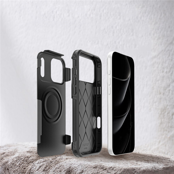 Чехол MagForce для iPhone 17 Pro Max, для MagSafe, бронированный, черный