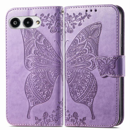 Чохол-книжка для T Phone 3 5G, Butterfly, фіолетовий