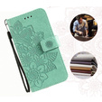 Откидной чехол для Xiaomi Redmi 13C / Poco C65, Mandala Flower, зелёный