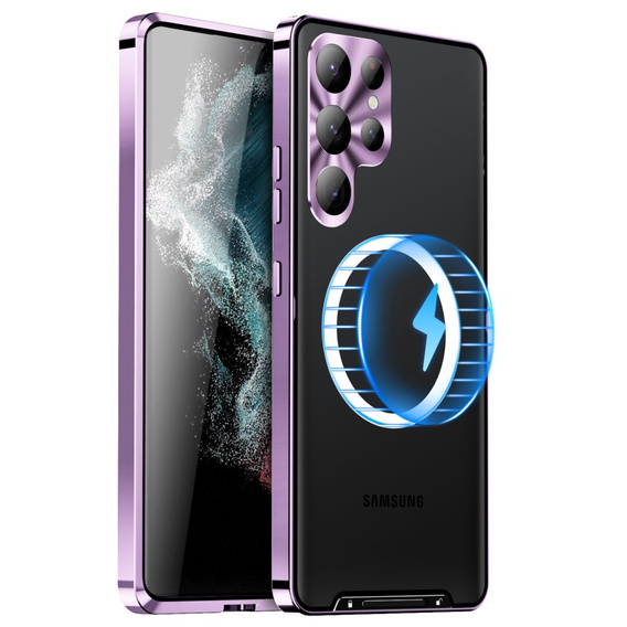 Защитный чехол для камеры Samsung Galaxy S23 Ultra, CamShield MagSafe, прозрачный / фиолетовый