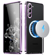 Защитный чехол для камеры Samsung Galaxy S23 FE, CamShield MagSafe, прозрачный / фиолетовый