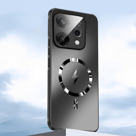Чехол для Oppo Reno 14, для MagSafe, с защитой камеры, черный